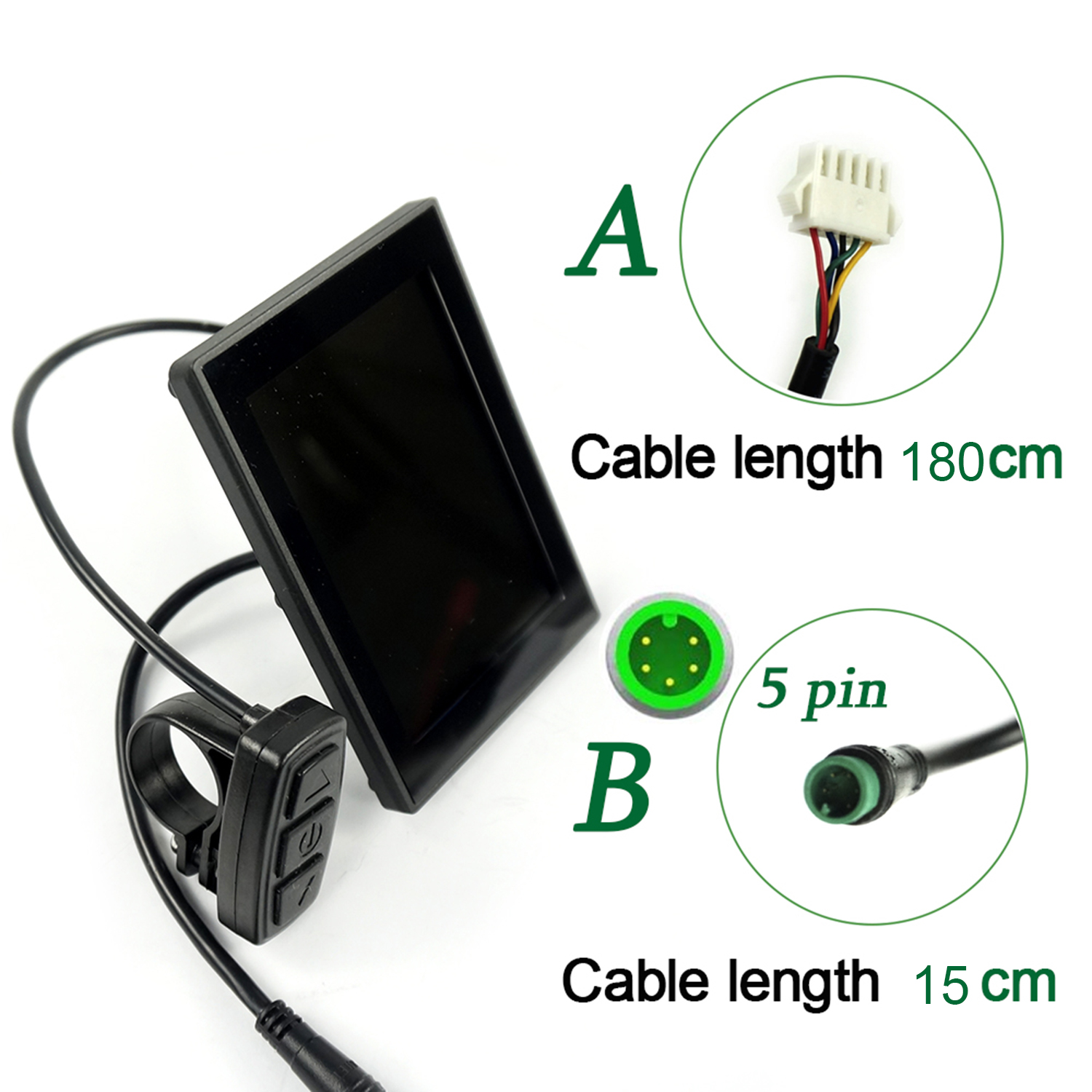 Greenpedel 24v 36v 48v New KT-LCD8S Colorful LCD Display for Electric Bicycle