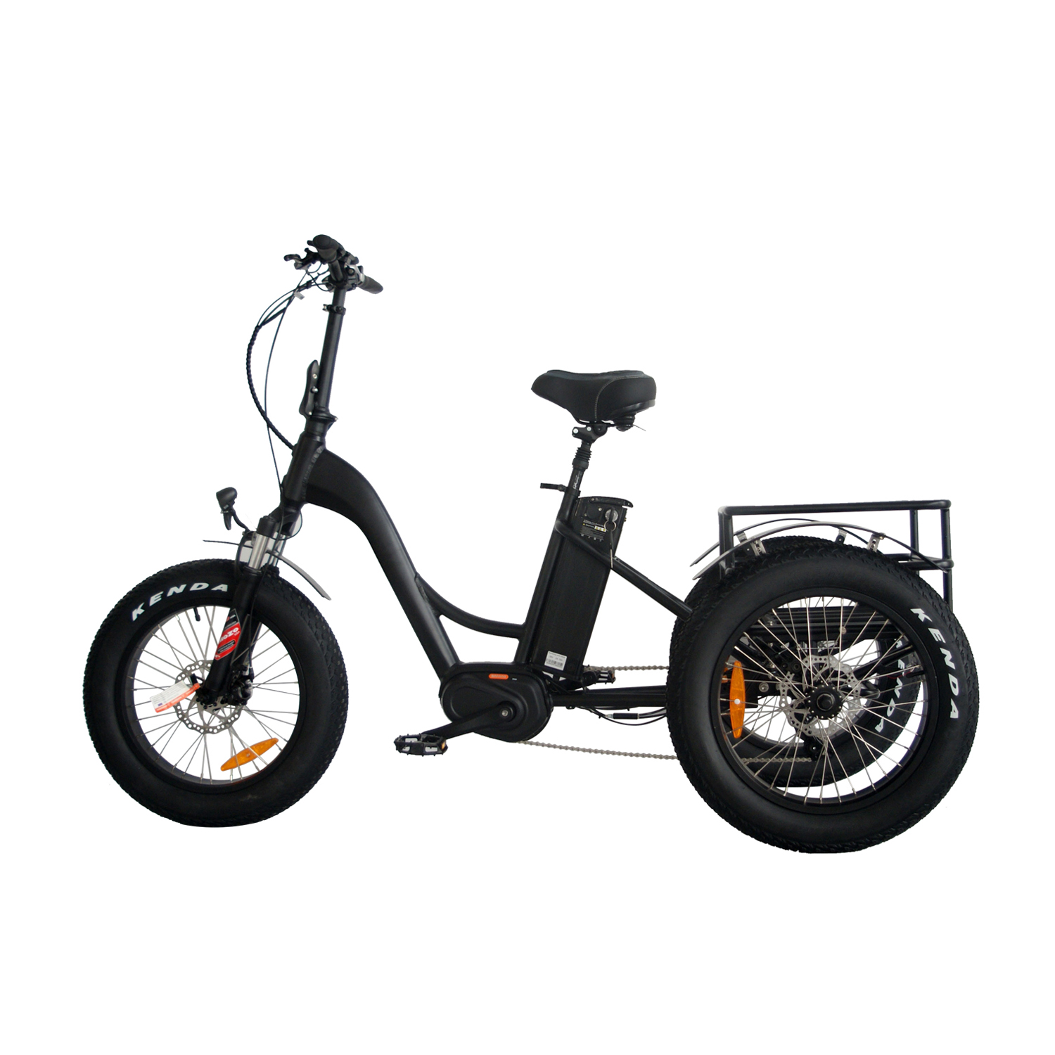 36v 250w bafang mid motor electric tricycle - Green pedel